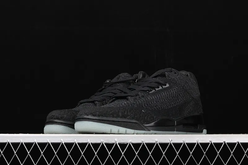 All categories Air Jordan Jordan series basketball shoes Air Jordan 3 Air Jordan 3 Flyknit AJ3 Joe 3 woven all black AQ1005-001